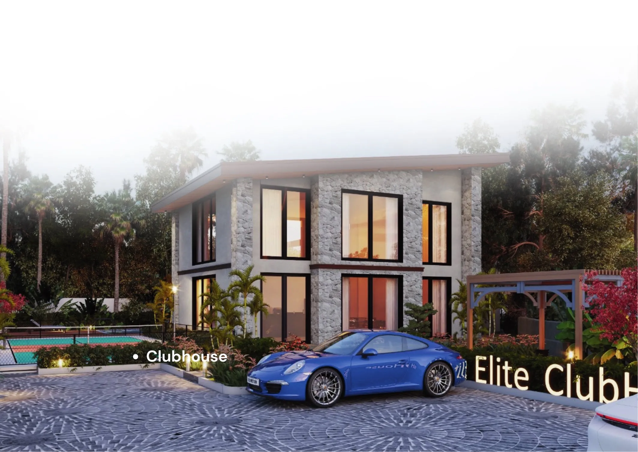 The clubhouse at Elite 18, shown as an artistic impression