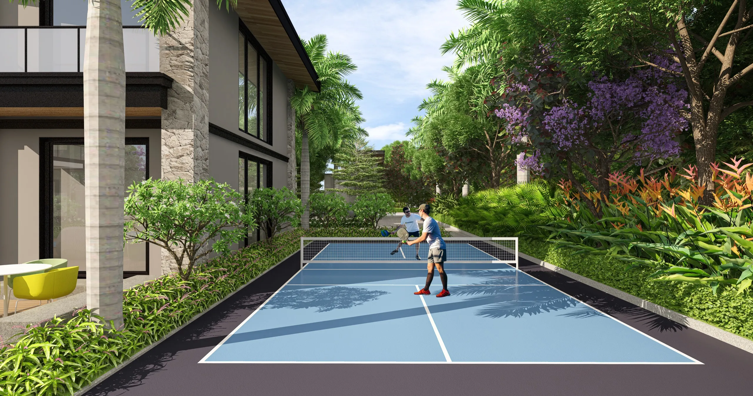 Pickleball court - artistic impression